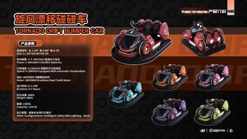 MEOW NUCLEAR MECHA CAR (Single) - Model 2 - Family Ride for theme parks, FECs and amusement parks. Factory-tested amusement equipment.