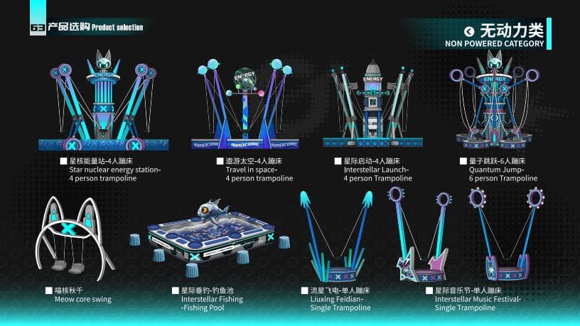 Rotating Matrix - Model 2 - Family Ride for theme parks, FECs and amusement parks. Factory-tested amusement equipment.
