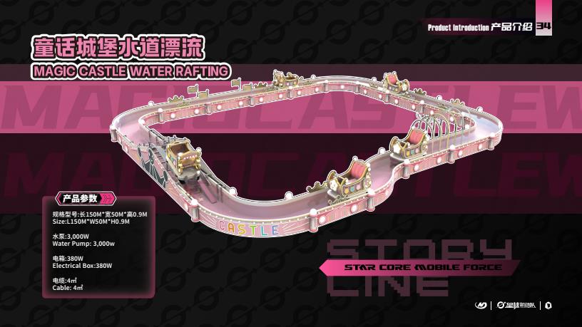 MAGIC CASTLE WATER RAFTING - Family Ride amusement ride